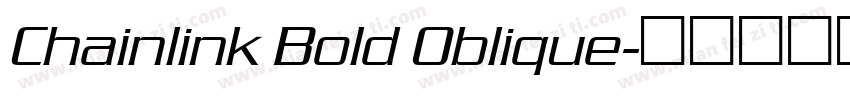 Chainlink Bold Oblique字体转换